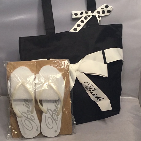 BRIDE TO BE TOTE BAG AND SIZE MEDIUM SHOES - Picture 2 of 5